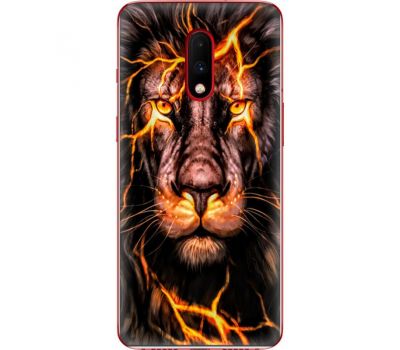 Силіконовий чохол BoxFace OnePlus 7 Fire Lion (37256-up2437)