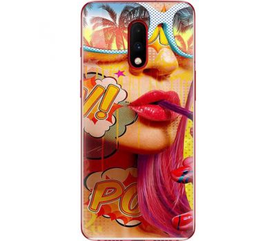 Силіконовий чохол BoxFace OnePlus 7 Yellow Girl Pop Art (37256-up2442)