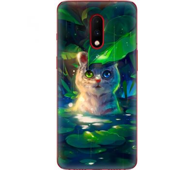 Силіконовий чохол BoxFace OnePlus 7 White Tiger Cub (37256-up2452)