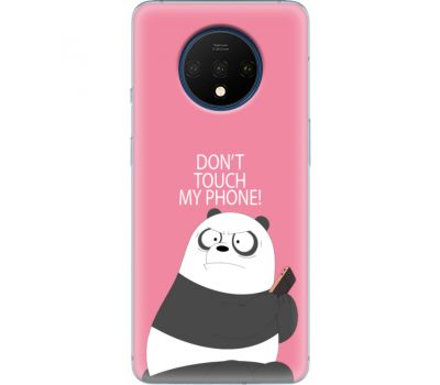 Силіконовий чохол BoxFace OnePlus 7T Dont Touch My Phone Panda (38481-up2425)