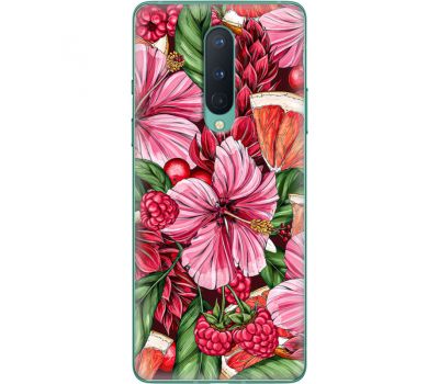 Силіконовий чохол BoxFace OnePlus 8 Tropical Flowers (39989-up2416)