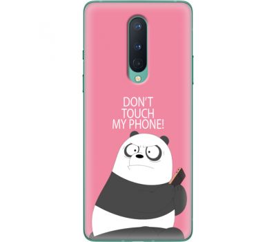 Силіконовий чохол BoxFace OnePlus 8 Dont Touch My Phone Panda (39989-up2425)