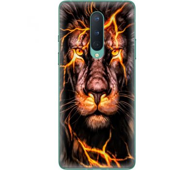 Силіконовий чохол BoxFace OnePlus 8 Fire Lion (39989-up2437)