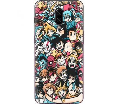Силіконовий чохол BoxFace OnePlus 6T Anime Stickers (35856-up2458)