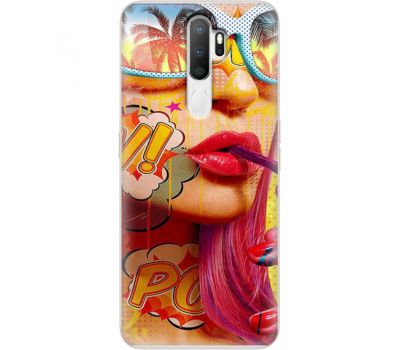 Силіконовий чохол BoxFace OPPO A5 2020 Yellow Girl Pop Art (38519-up2442)