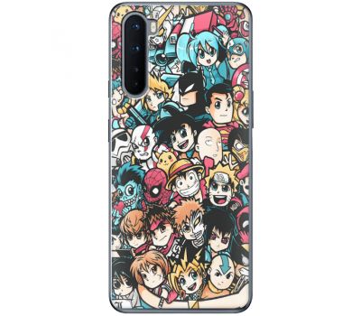 Силіконовий чохол BoxFace OnePlus Nord Anime Stickers (40980-up2458)