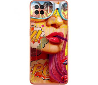 Силіконовий чохол BoxFace OPPO A73 Yellow Girl Pop Art (41741-up2442)