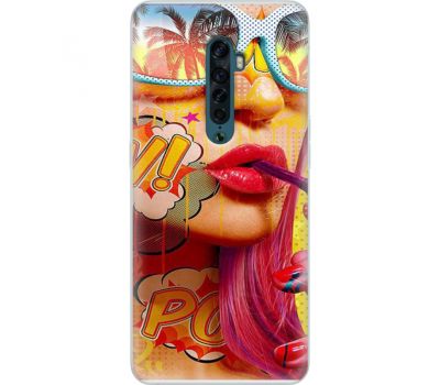 Силіконовий чохол BoxFace OPPO Reno2 Yellow Girl Pop Art (38502-up2442)