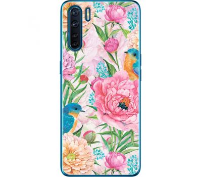 Силіконовий чохол BoxFace OPPO A91 Birds in Flowers (41576-up2374)