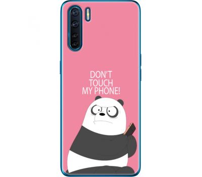 Силіконовий чохол BoxFace OPPO A91 Dont Touch My Phone Panda (41576-up2425)