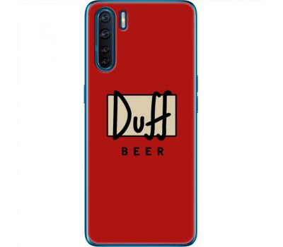 Силіконовий чохол BoxFace OPPO A91 Duff beer (41576-up2427)