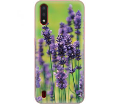 Силіконовий чохол BoxFace Samsung A015 Galaxy A01 Green Lavender (38839-up2245)