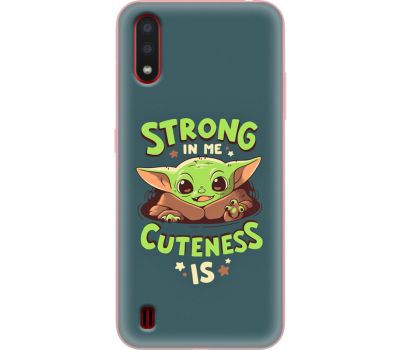 Силіконовий чохол BoxFace Samsung A015 Galaxy A01 Strong in me Cuteness is (38839-up2337)