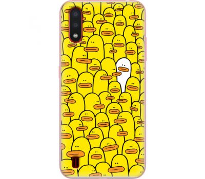Силіконовий чохол BoxFace Samsung A015 Galaxy A01 Yellow Ducklings (38839-up2428)