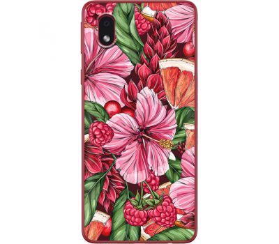 Силіконовий чохол BoxFace Samsung A013 Galaxy A01 Core Tropical Flowers (40875-up2416)