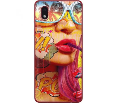 Силіконовий чохол BoxFace Samsung A013 Galaxy A01 Core Yellow Girl Pop Art (40875-up2442)