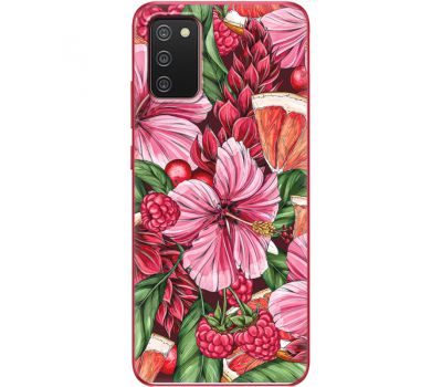 Силіконовий чохол BoxFace Samsung A025 Galaxy A02S Tropical Flowers (41511-up2416)