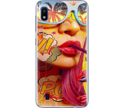 Силіконовий чохол BoxFace Samsung A105 Galaxy A10 Yellow Girl Pop Art (36867-up2442)