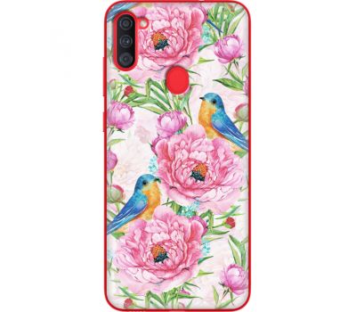 Силіконовий чохол BoxFace Samsung A115 Galaxy A11 Birds and Flowers (39628-up2376)