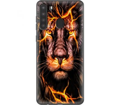 Силіконовий чохол BoxFace Samsung A215 Galaxy A21 Fire Lion (39760-up2437)
