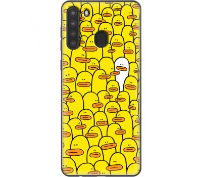 Силіконовий чохол BoxFace Samsung A215 Galaxy A21 Yellow Ducklings (39760-up2428)