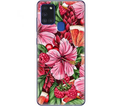 Силіконовий чохол BoxFace Samsung A217 Galaxy A21s Tropical Flowers (40006-up2416)