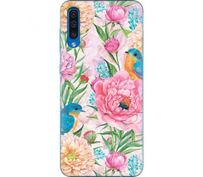 Силіконовий чохол BoxFace Samsung A505 Galaxy A50 Birds in Flowers (36417-up2374)