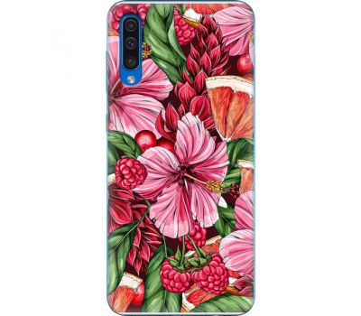 Силіконовий чохол BoxFace Samsung A505 Galaxy A50 Tropical Flowers (36417-up2416)