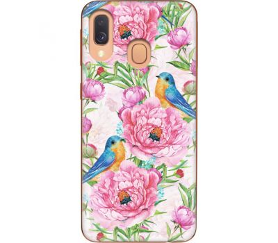 Силіконовий чохол BoxFace Samsung A405 Galaxy A40 Birds and Flowers (36707-up2376)