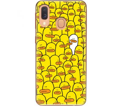 Силіконовий чохол BoxFace Samsung A405 Galaxy A40 Yellow Ducklings (36707-up2428)