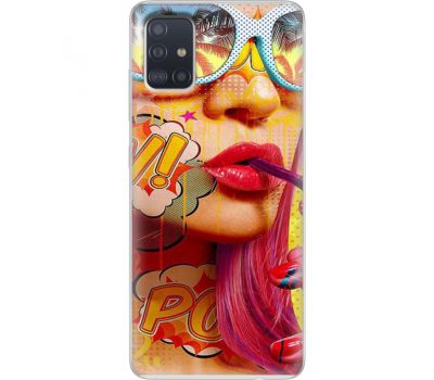 Силіконовий чохол BoxFace Samsung A515 Galaxy A51 Yellow Girl Pop Art (38808-up2442)