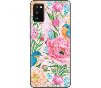 Силіконовий чохол BoxFace Samsung A415 Galaxy A41 Birds in Flowers (39755-up2374)