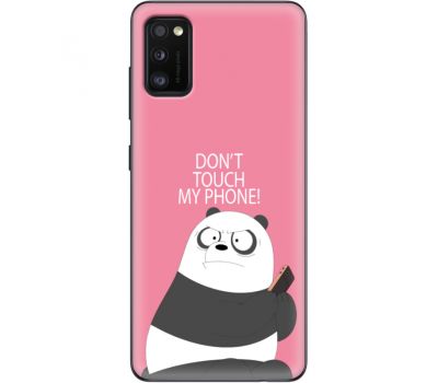 Силіконовий чохол BoxFace Samsung A415 Galaxy A41 Dont Touch My Phone Panda (39755-up2425)