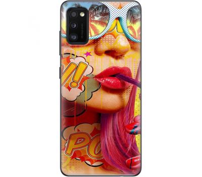 Силіконовий чохол BoxFace Samsung A415 Galaxy A41 Yellow Girl Pop Art (39755-up2442)