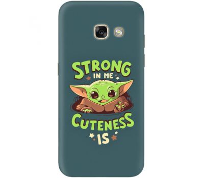 Силіконовий чохол BoxFace Samsung A320 Galaxy A3 2017 Strong in me Cuteness is (27928-up2337)