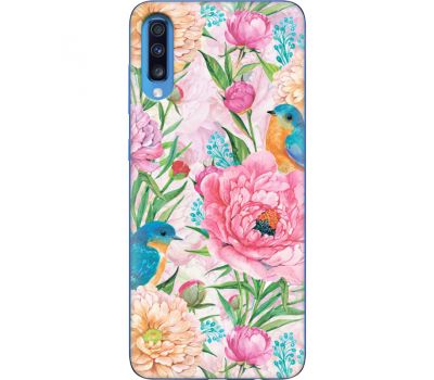 Силіконовий чохол BoxFace Samsung A705 Galaxy A70 Birds in Flowers (36860-up2374)