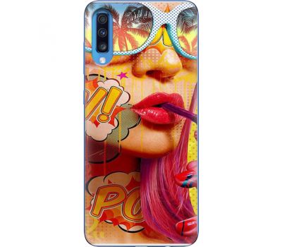 Силіконовий чохол BoxFace Samsung A705 Galaxy A70 Yellow Girl Pop Art (36860-up2442)
