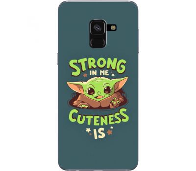 Силіконовий чохол BoxFace Samsung A530 Galaxy A8 (2018) Strong in me Cuteness is (32657-up2337)