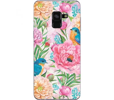 Силіконовий чохол BoxFace Samsung A530 Galaxy A8 (2018) Birds in Flowers (32657-up2374)