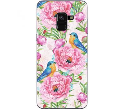 Силіконовий чохол BoxFace Samsung A530 Galaxy A8 (2018) Birds and Flowers (32657-up2376)