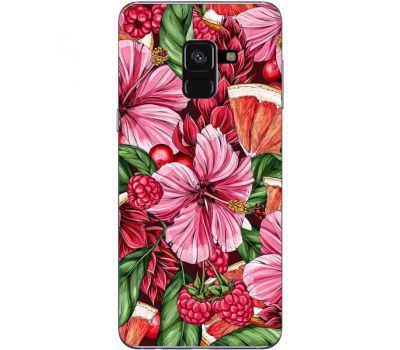 Силіконовий чохол BoxFace Samsung A530 Galaxy A8 (2018) Tropical Flowers (32657-up2416)