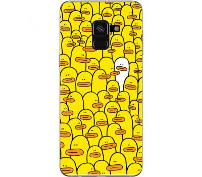 Силіконовий чохол BoxFace Samsung A530 Galaxy A8 (2018) Yellow Ducklings (32657-up2428)