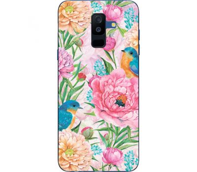 Силіконовий чохол BoxFace Samsung A605 Galaxy A6 Plus 2018 Birds in Flowers (33377-up2374)