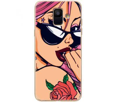 Силіконовий чохол BoxFace Samsung A600 Galaxy A6 2018 Pink Girl (33376-up2388)