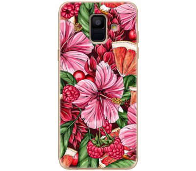 Силіконовий чохол BoxFace Samsung A600 Galaxy A6 2018 Tropical Flowers (33376-up2416)