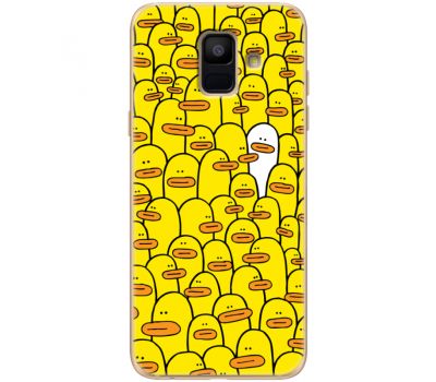 Силіконовий чохол BoxFace Samsung A600 Galaxy A6 2018 Yellow Ducklings (33376-up2428)