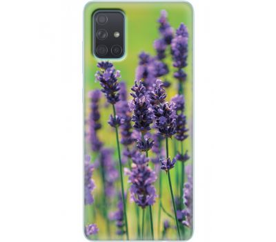 Силіконовий чохол BoxFace Samsung A715 Galaxy A71 Green Lavender (38850-up2245)