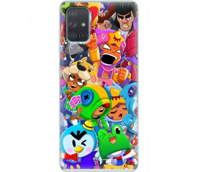 Силіконовий чохол BoxFace Samsung A715 Galaxy A71 friends brawl stars (38850-up2403)