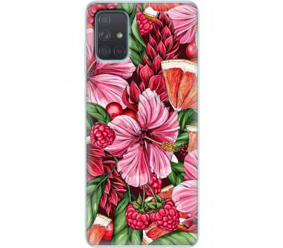 Силіконовий чохол BoxFace Samsung A715 Galaxy A71 Tropical Flowers (38850-up2416)