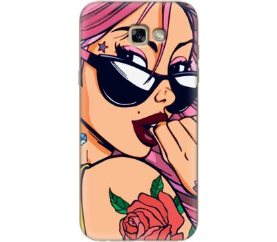 Силіконовий чохол BoxFace Samsung A720 Galaxy A7 2017 Pink Girl (27930-up2388)